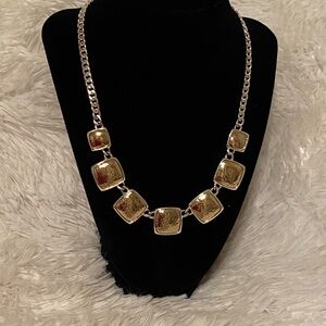 Elegant Gold and Silver Necklace